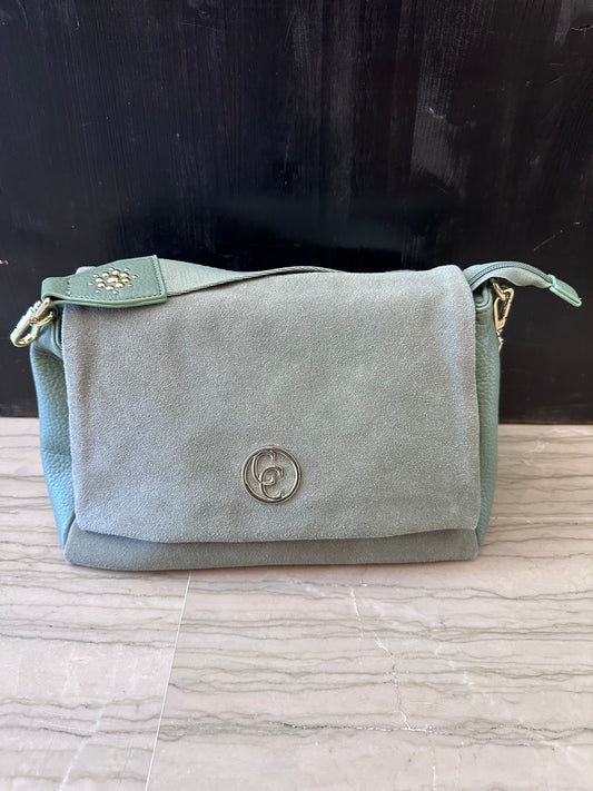 Borsa Carmela in Vera Pelle Verde Salvia – Tracolla Donna Elegante e Versatile