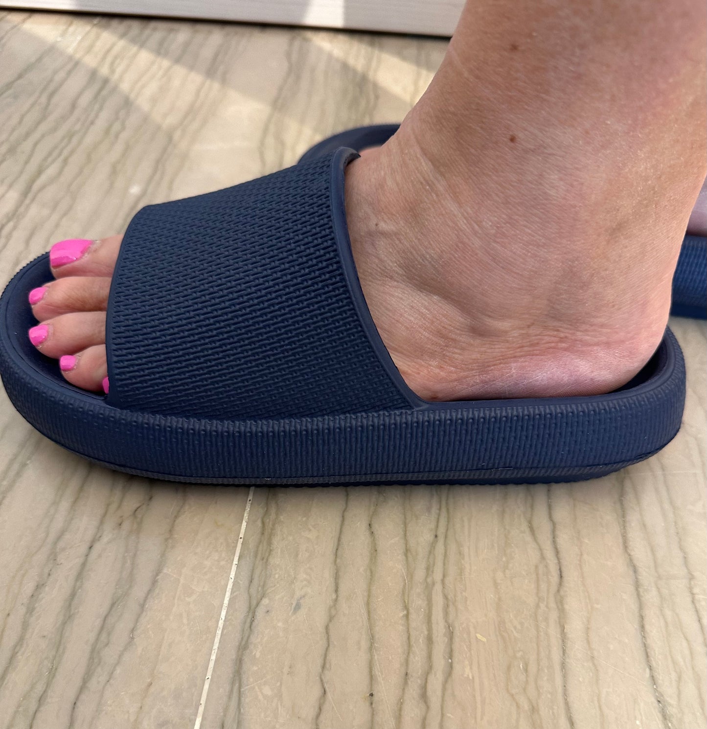 CIABATTA XTI UNISEX BLU NAVY IN GOMMA