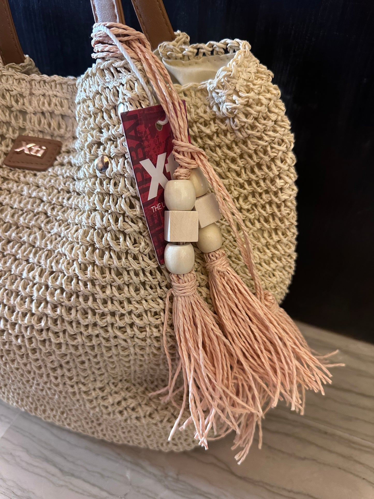 Borsa Xti Intrecciata Naturale con Nappina – Shopper Donna Estiva