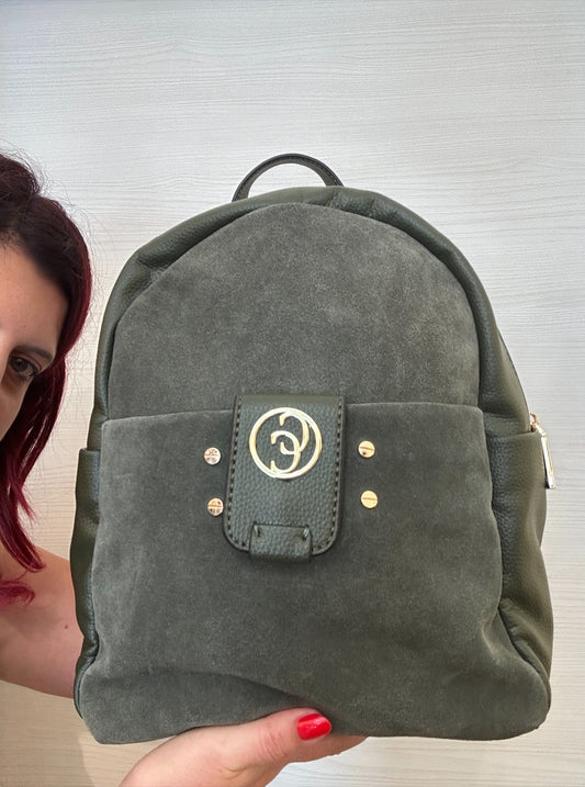 ZAINO CARMELA IN PELLE VERDE