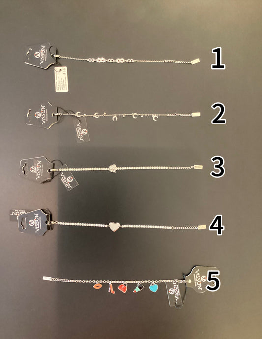 BRACCIALI ACCIAIO COLOR ARGENTO VISSON