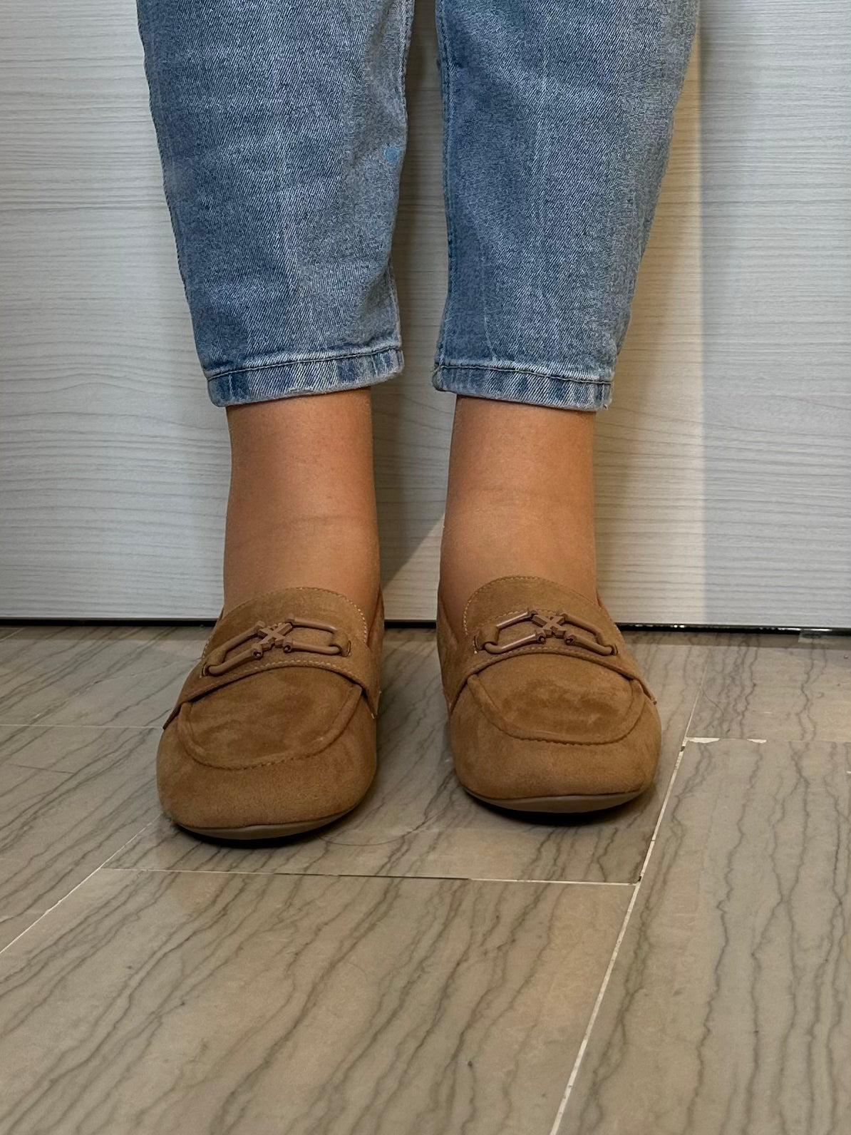 MOCASSINO XTI DONNA CAMEL CAMOSCIO SINTETICO