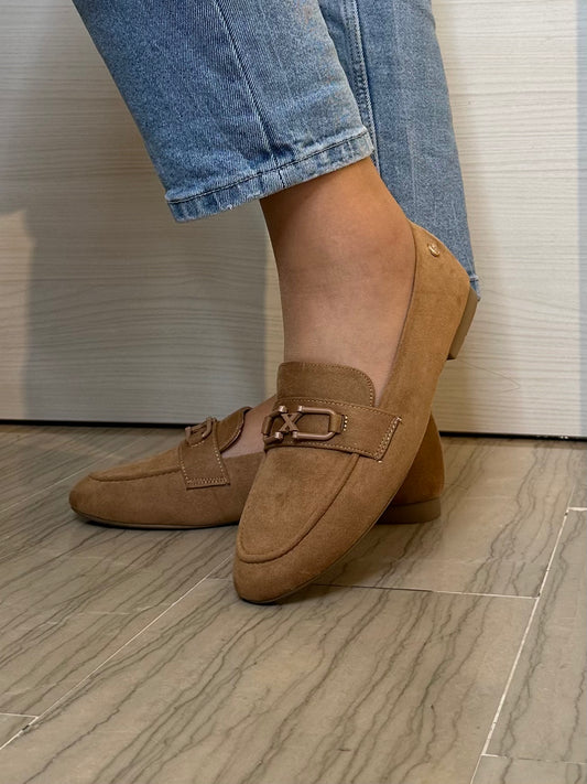 MOCASSINO XTI DONNA CAMEL CAMOSCIO SINTETICO