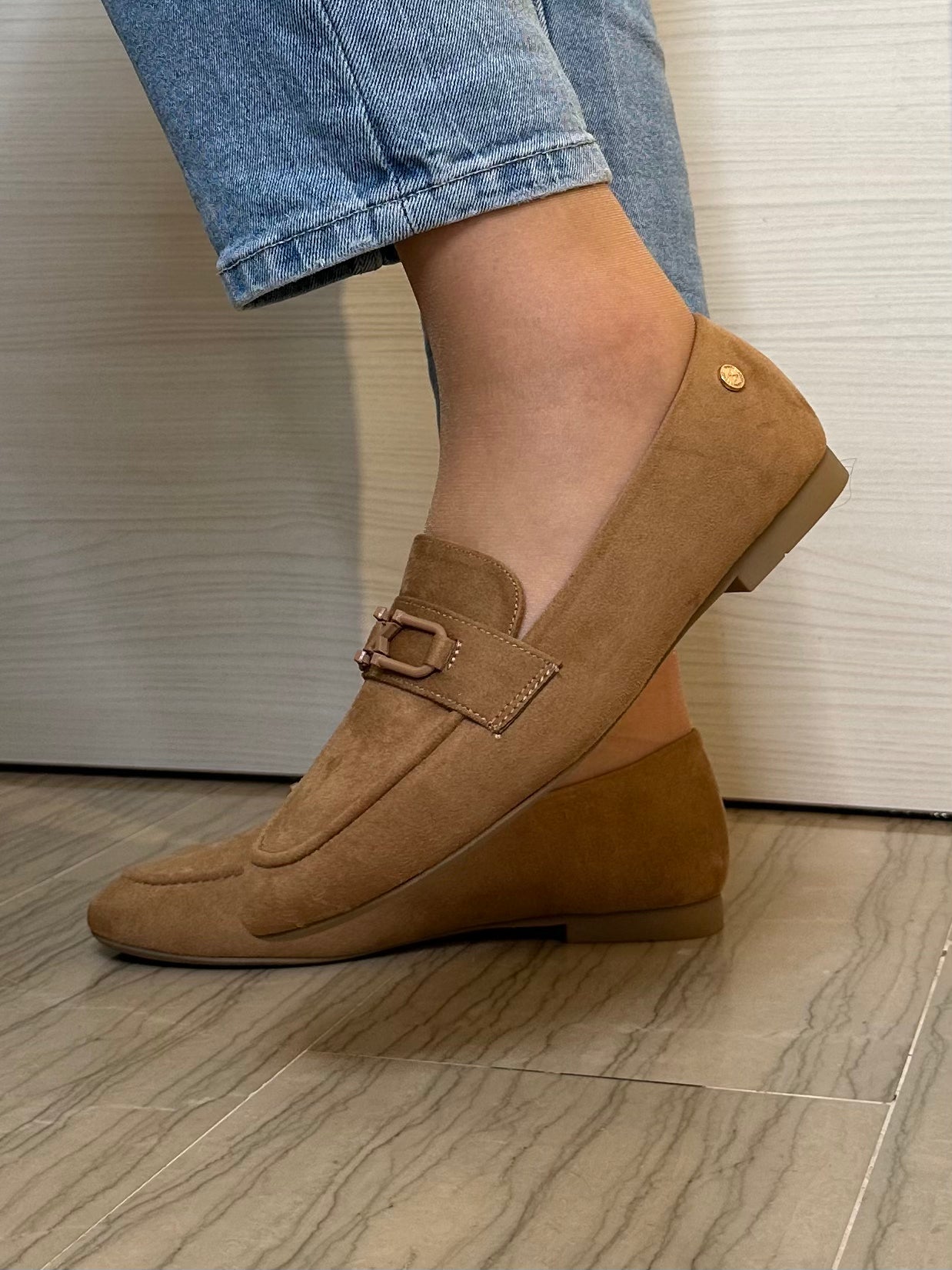 MOCASSINO XTI DONNA CAMEL CAMOSCIO SINTETICO