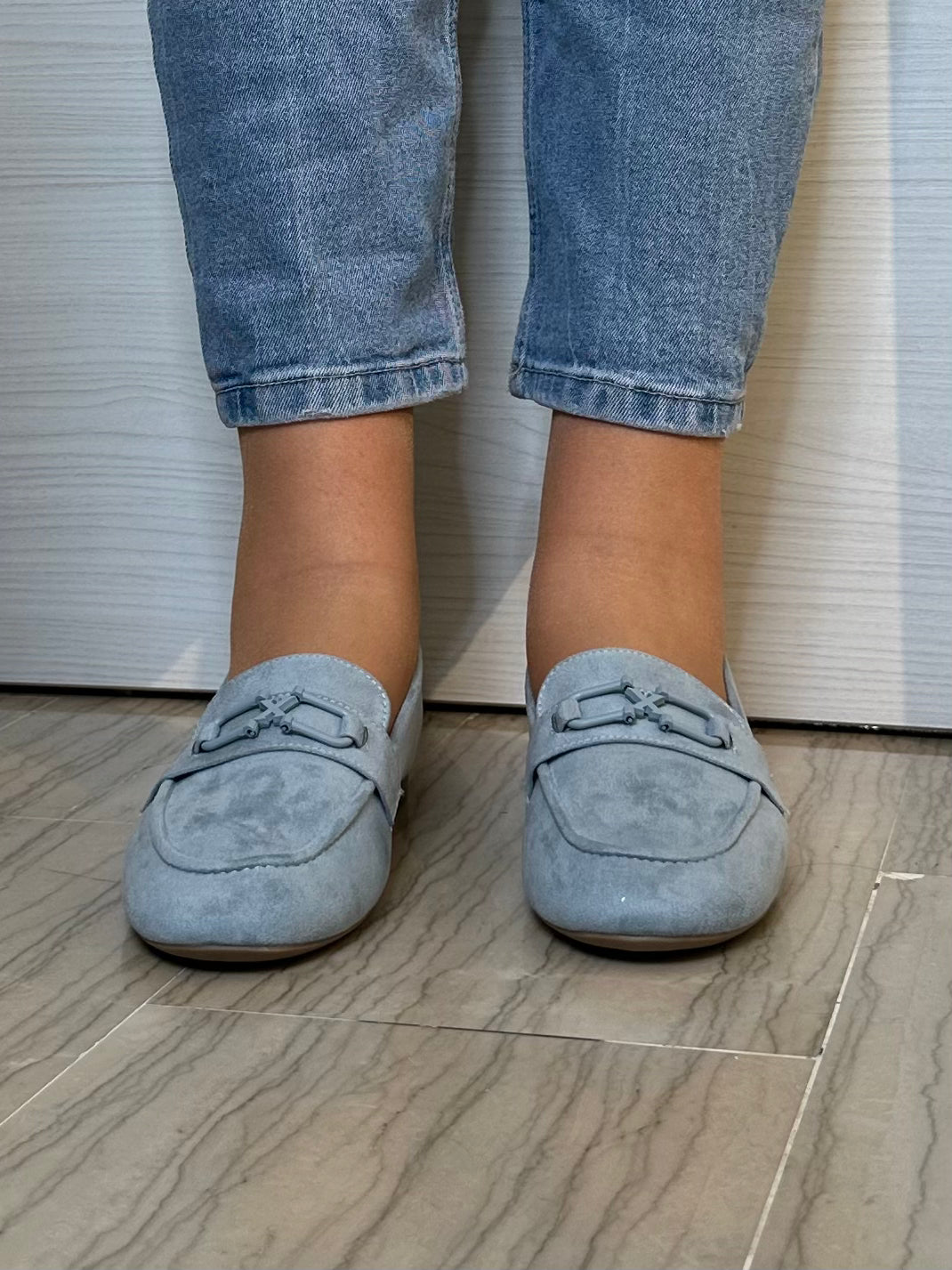 MOCASSINO XTI DONNA JEANS CAMOSCIO SINTETICO