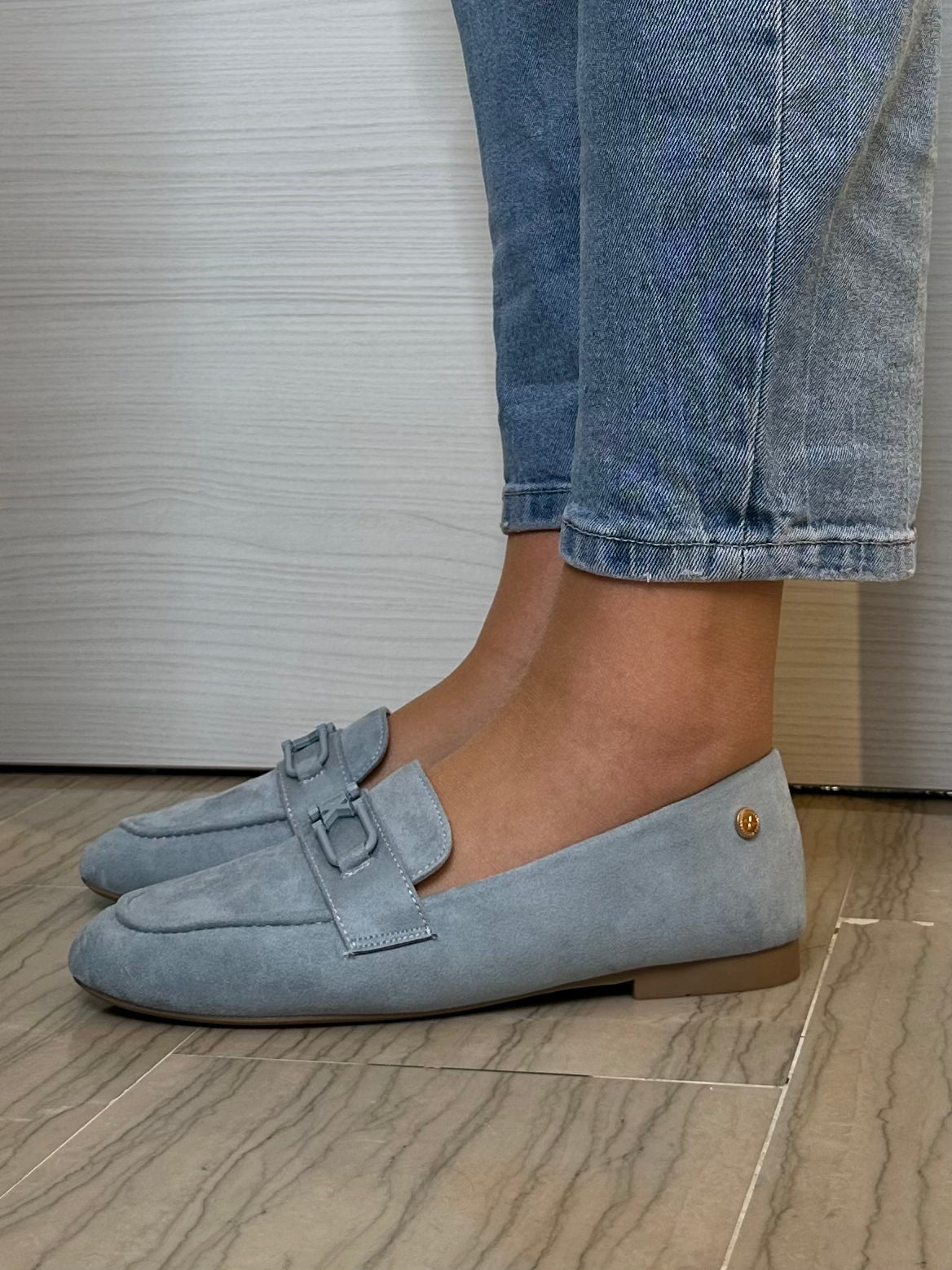 MOCASSINO XTI DONNA JEANS CAMOSCIO SINTETICO