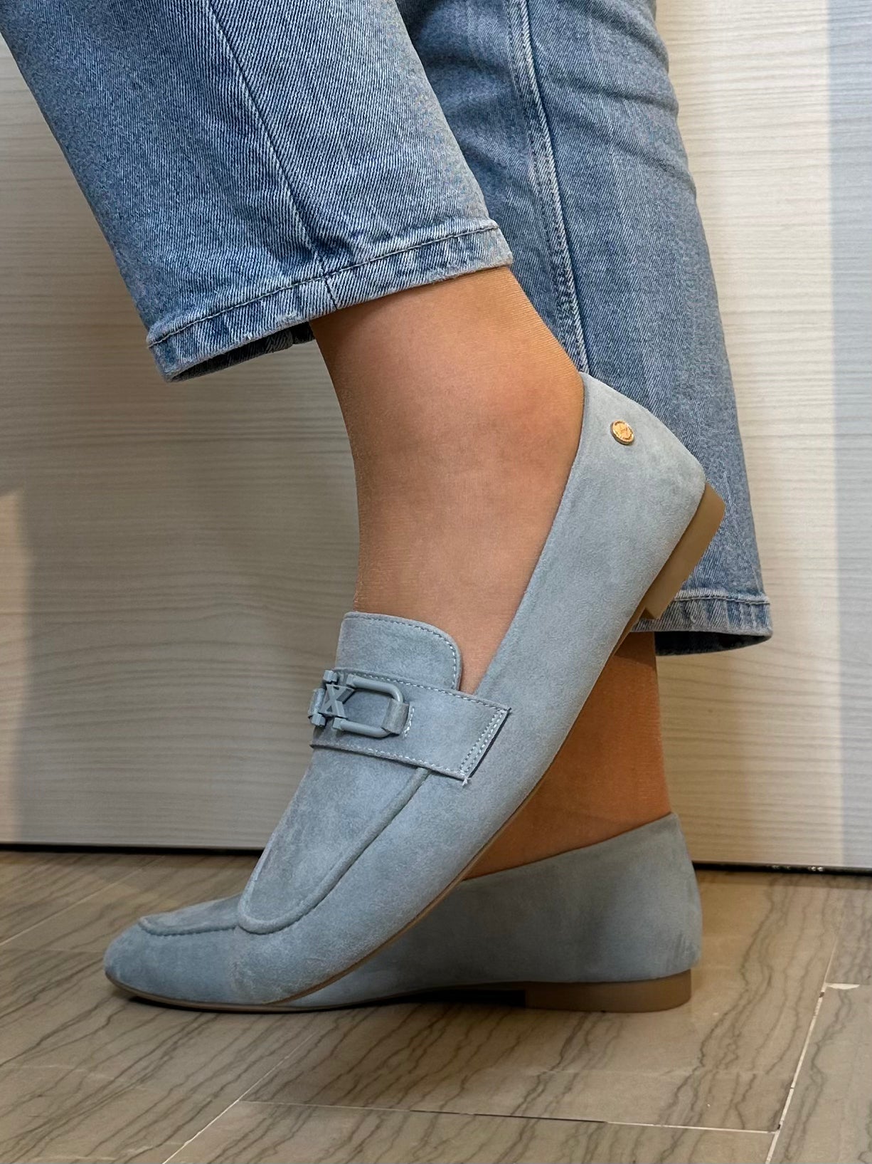 MOCASSINO XTI DONNA JEANS CAMOSCIO SINTETICO
