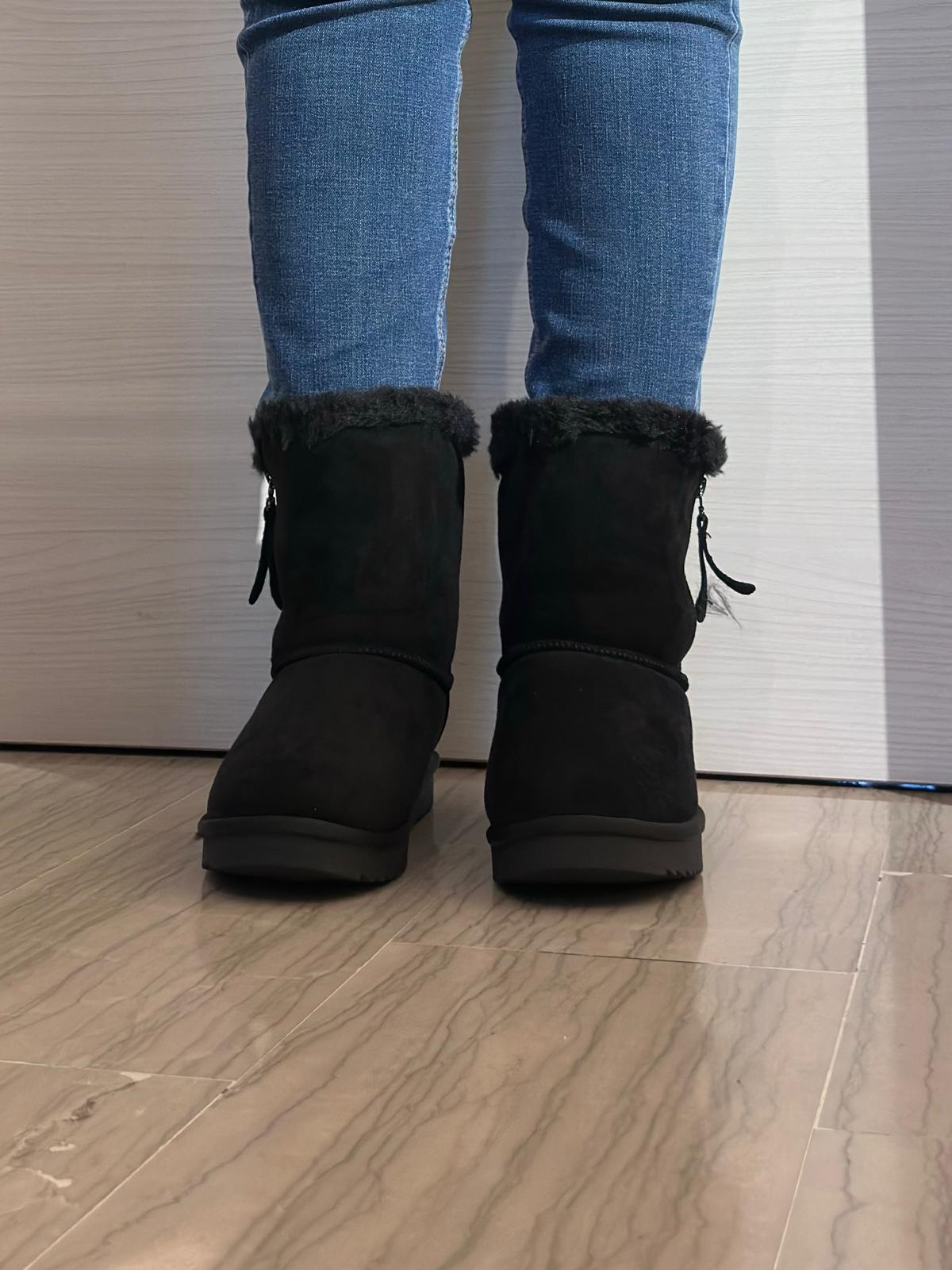 STIVALETTO XTI DONNA IN ECOPELLICCIA CON ZIP - COLORE NERO