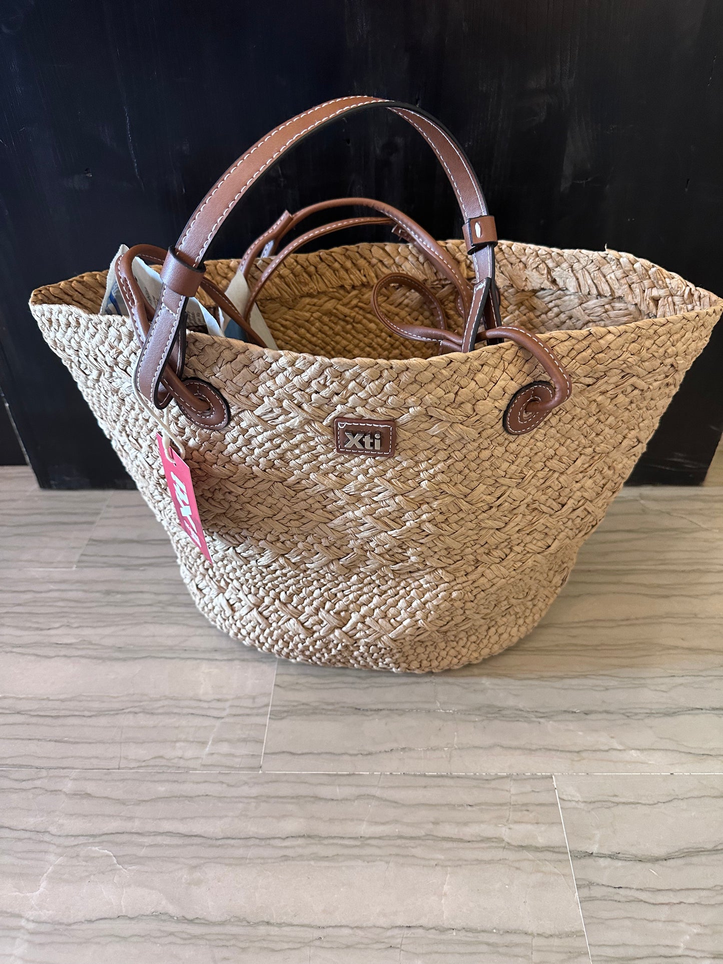 Cestino Xti Effetto Paglia Naturale – Borsa Donna Estiva a Mano