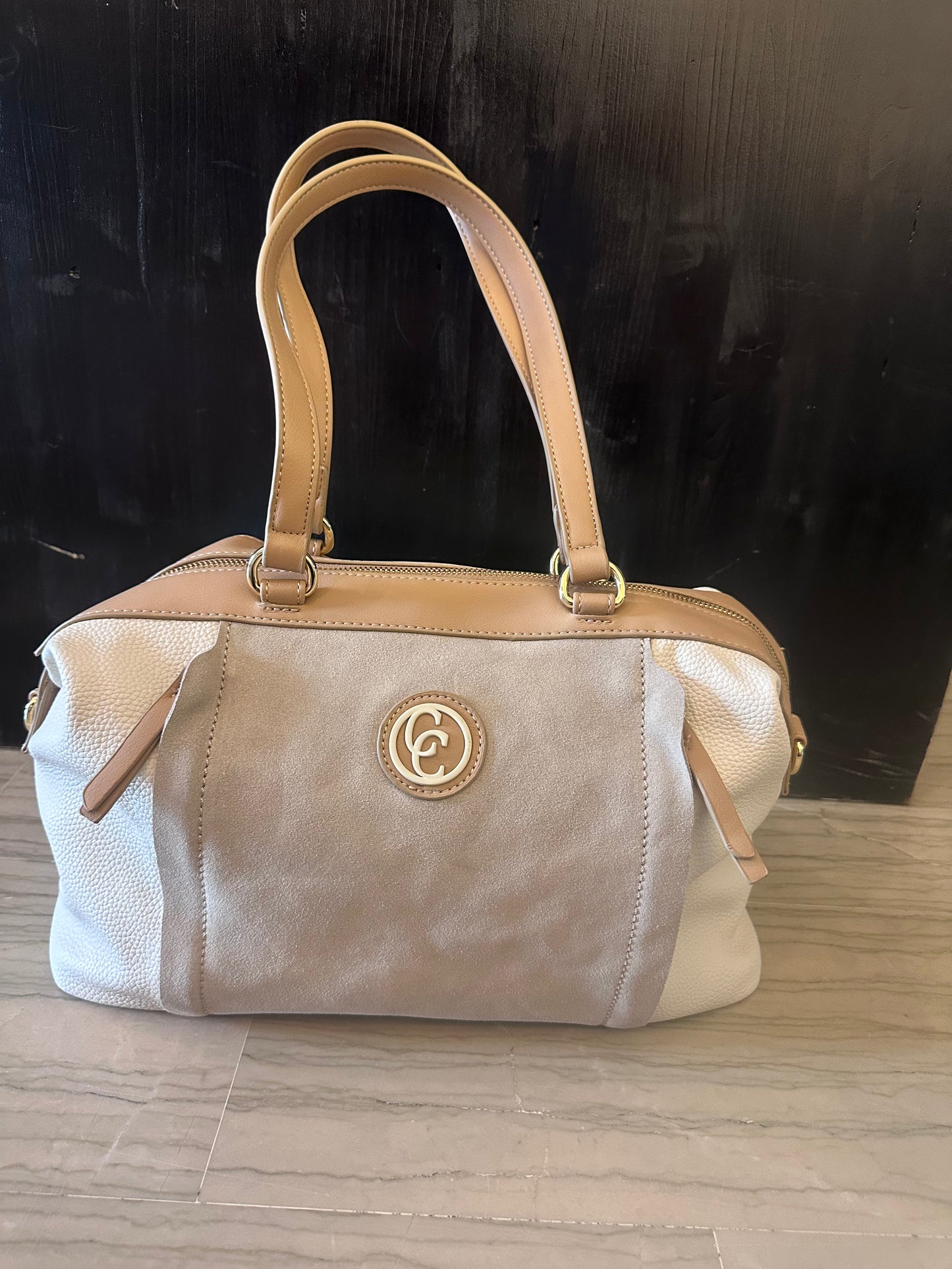 Borsa Bauletto Carmela in Vera Pelle Beige – Borsa Donna Elegante e Capiente