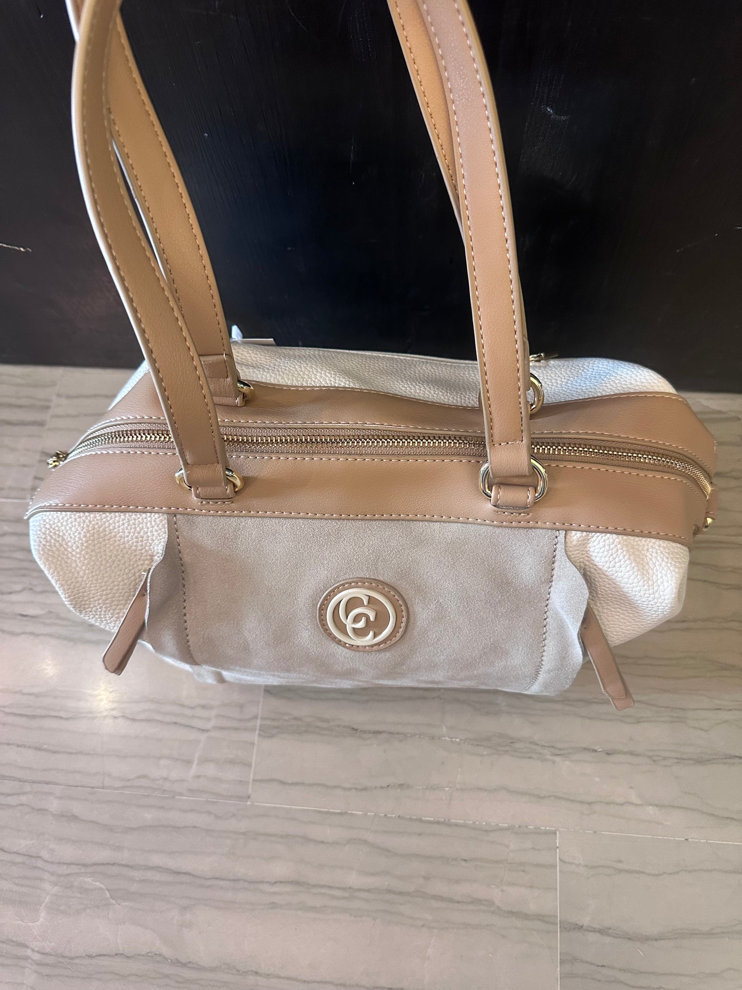 Borsa Bauletto Carmela in Vera Pelle Beige – Borsa Donna Elegante e Capiente